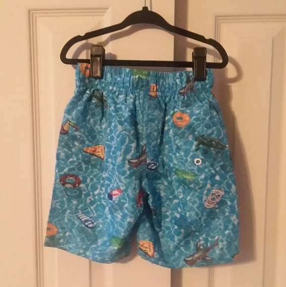 Rusty Boys Swim Trunks With Underwater Print - Picture 2 of 7